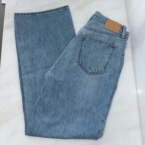 NWOT Aritzia Denim Forum Farrah High Rise Wide Jean- 7 Yrs Bleu Taboo